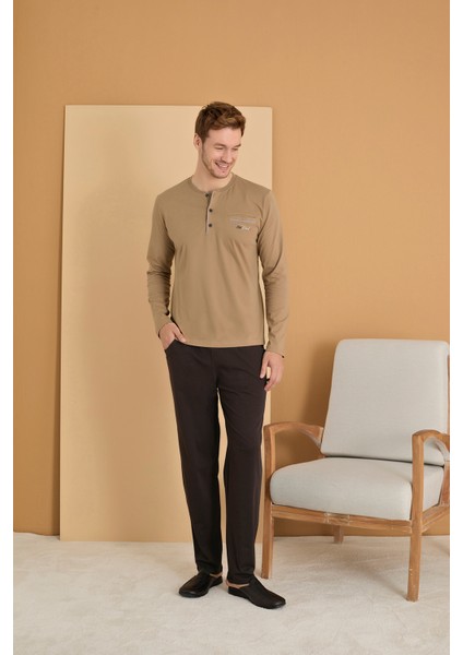 Elitepoint Erkek Düğmeli Yaka Pijama Takımı 1250