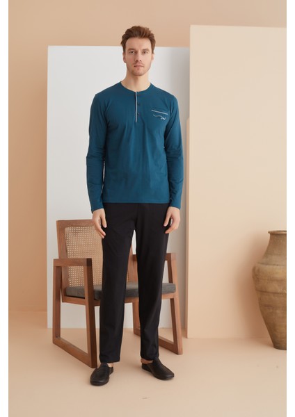 Elitepoint Erkek Düğmeli Yaka Pijama Takımı 1250 fiyatları