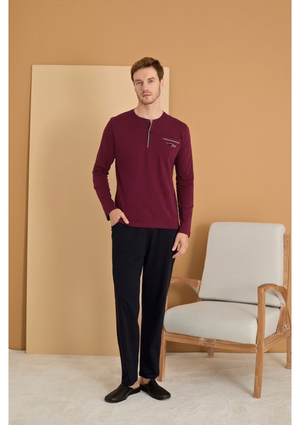 Elitepoint Erkek Düğmeli Yaka Pijama Takımı 1250