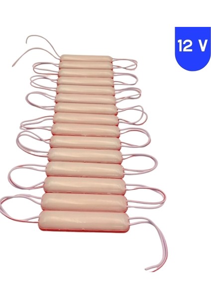 12 Volt 1.8 Watt Kırmızı Neon Cob LED Modül IP65 10 Adet Modül