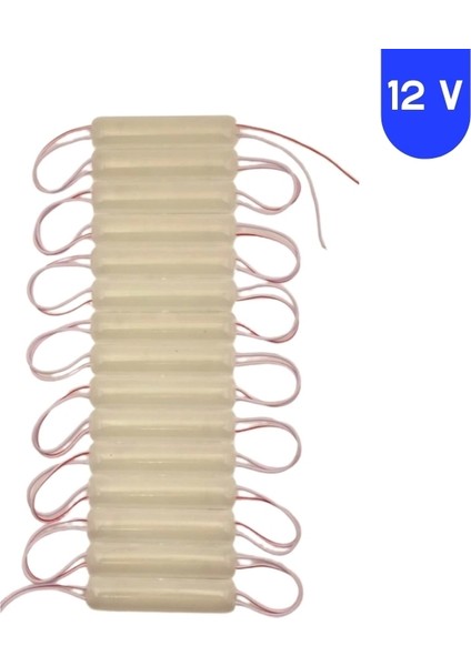 12 Volt 1.8 Watt Günışığı Neon Cob LED Modül IP65 10 Adet Modül