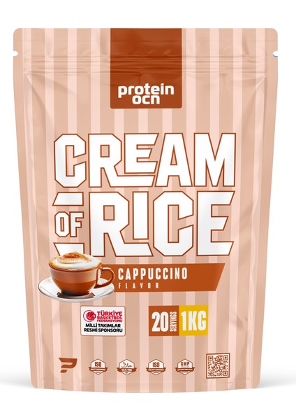 Cream Of Rice | Pirinç Kreması - Cappucino - 1kg - 20 Servis