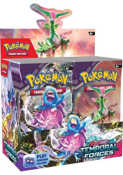 Pokemon Temporal Forces Scarlet&vıolet Seri Oyun Kartı 4 Paket indirimleri
