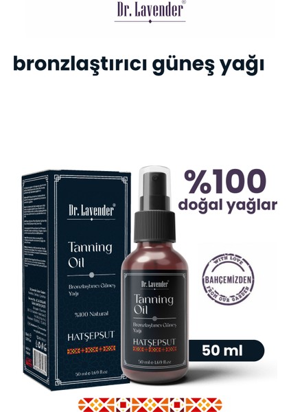 Havuç ve Kakao Yağlı Bronzlaştırıcı Güneş Yağı 50 ml