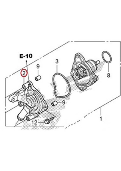 Honda PCX125 PCX150 2011-2020 Su Devirdaim Pompası Kapağı A fiyatları