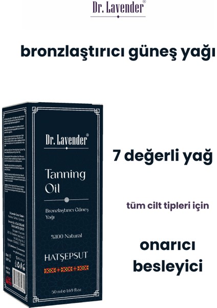 Havuç ve Kakao Yağlı Bronzlaştırıcı Güneş Yağı 50 ml
