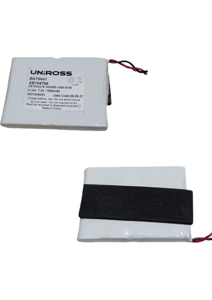 Uniross BAT0041 XB104766 Li-Ion 7.2V 1550MAH Bms Devreli Batarya Şarjlı Pil