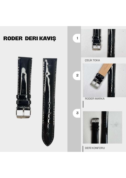 R4177 Roder Deri Kayış - Bl - 20MM