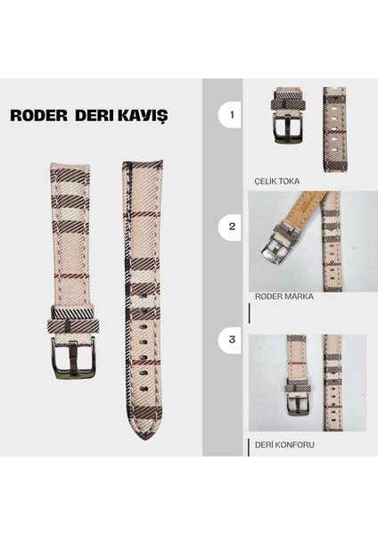 T1001S Roder Tekstil Kordon - Kahverengi - 20X18MM
