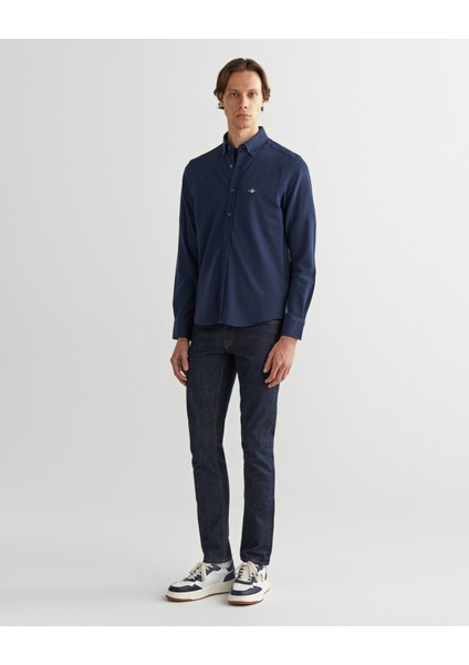 Erkek Lacivert Regular Fit Çizgili Gömlek 3824365T.410 modelleri