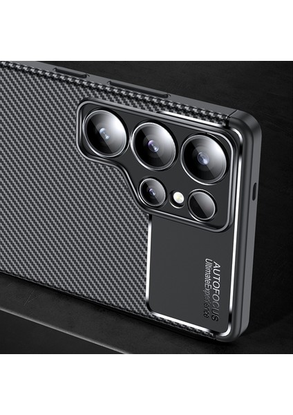 Samsung Galaxy S25 Ultra Uyumlu Kılıf Karbon Tasarım Kamera Korumalı Silikon Telefon Kılıfı Kapak fırsatları