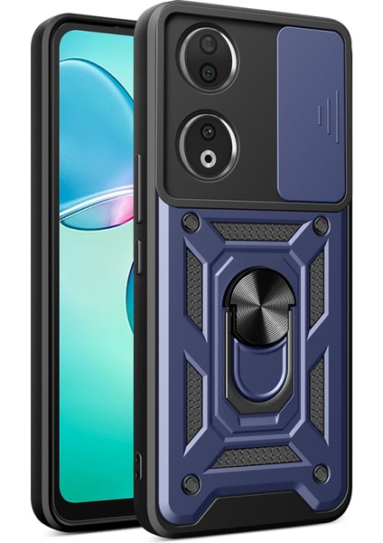 Honor 90 5g ile Uyumlu Kılıf Magnetik Standlı Kamera Korumalı Sürgülü Kapak fiyatları