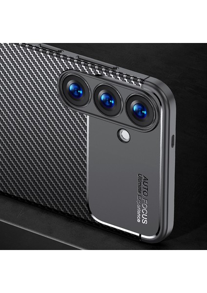 Samsung Galaxy S25 Plus Uyumlu Kılıf Karbon Tasarım Kamera Korumalı Silikon Telefon Kılıfı Kapak fırsatları