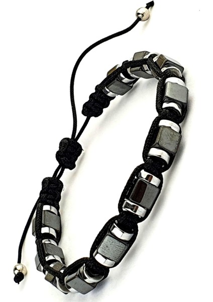 Hematit Taşlı El.işi Tasarım Şambala Erkek Bileklik modelleri