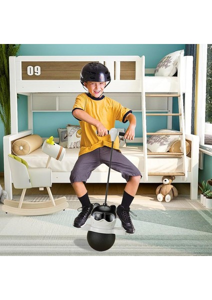Eğlenceli Çocuk Zıplama Topu Sevimli Tasarım Ergonomik Tutma Kolu ve Dayanıklı Malzeme Denge Topu