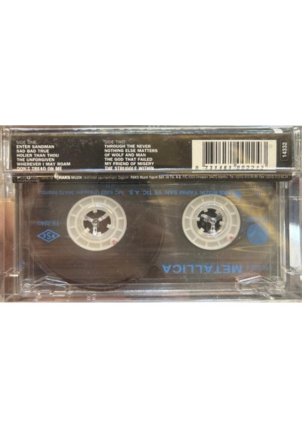 Metallica ‎– Metallica 1992 Baskı (Kaset)