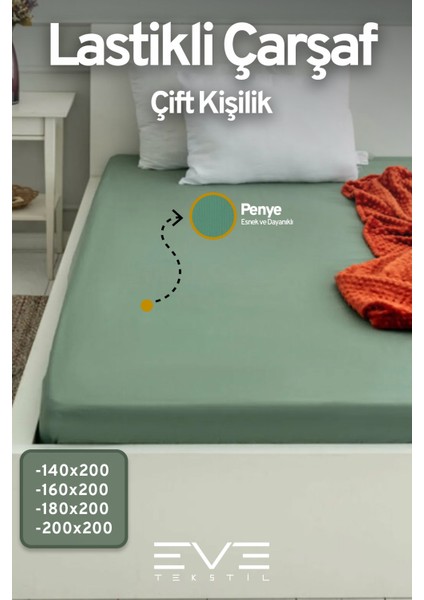 Fitted Penye Kumaş Çift Kişilik Lastikli Çarşaf