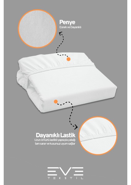 Fitted Penye Kumaş Çift Kişilik Lastikli Çarşaf fiyatları