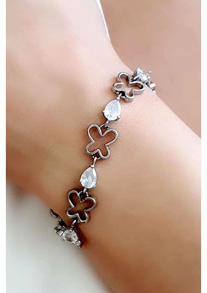 Zirkon taşlı gümüş kelebek bileklik fiyatları