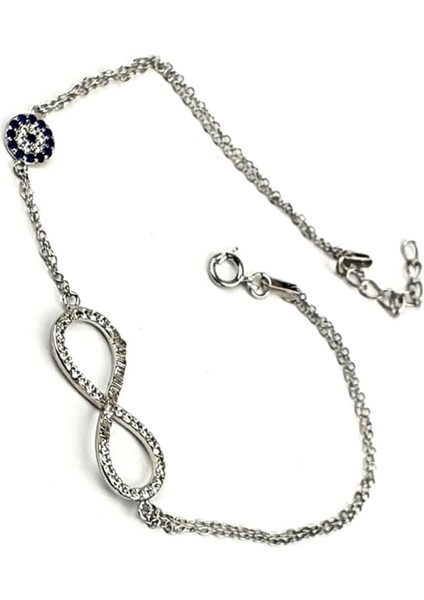 Nazar boncuğu detayli gümüş bileklik fiyatları