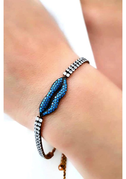 dudak figürlü ayarlanabilir asansörlü tasarım bileklik