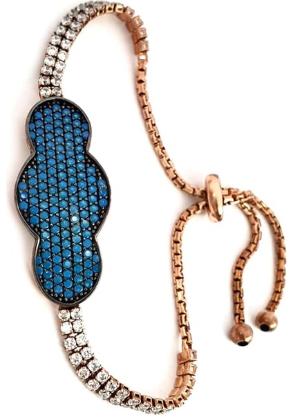 bulut figürlü gümüş rose ayarlanabilir asansörlü bileklik fiyatları