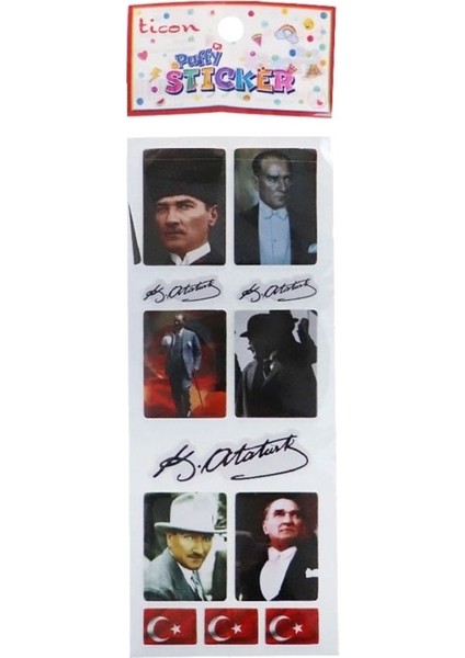 TİCON.TPS-017/5.PUFFY Stıcker Atatürk