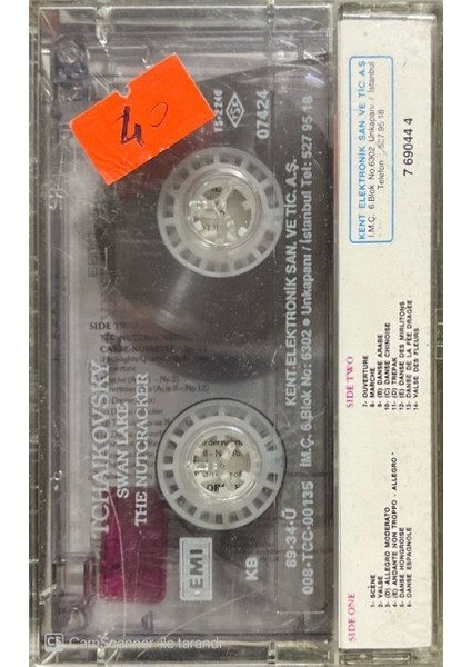 Tchaikovsky Svan Lake The Nutcracker Classic Kaset