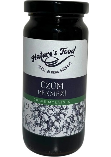 Doğal Koruyucusuz Katkısız Üzüm Pekmezi 300gr Cam Şişe