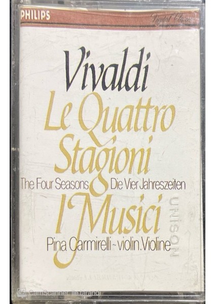 Vivaldi Le Quattro Stagioni I Musici Classic Kaset