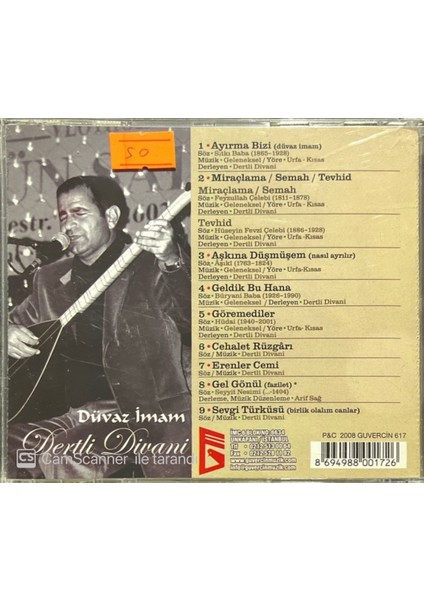 Düvaz İmam Dertli Divani CD