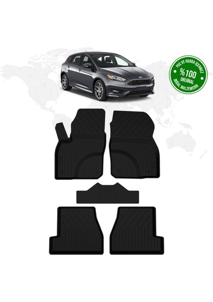 Ford Focus 3 Makyajlı Hatcback 4d Havuzlu Paspas 2015 – 2018 Model