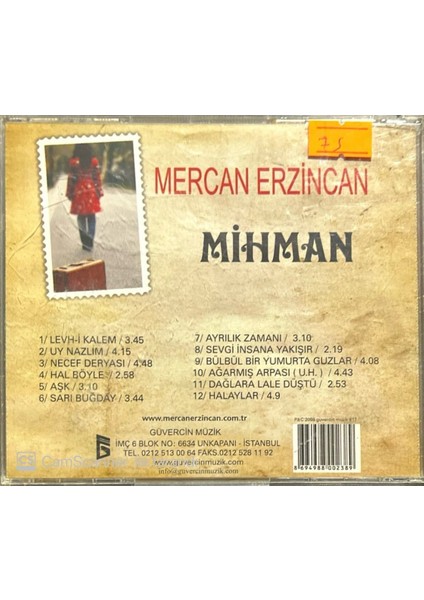 Mercan Erzincan – Mihman CD