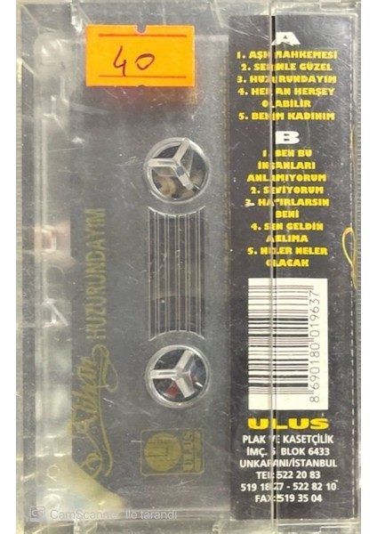 Alihan Huzurundayım Kaset fiyatları