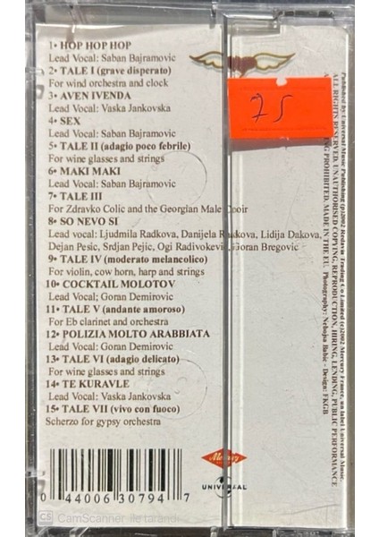 Goran Bregovic Tales And Songs From Weddings And Funerals Kaset fiyatları