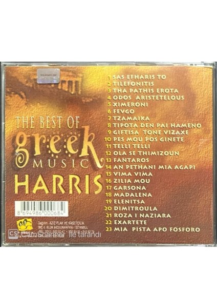 The Best of Greek Music Harris CD fiyatları