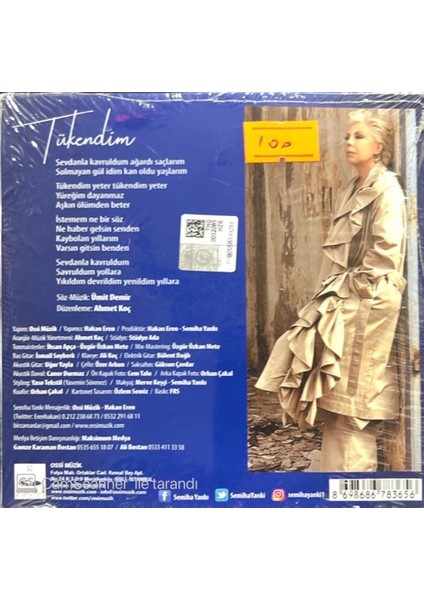 Semiha Yankı – Tükendim CD