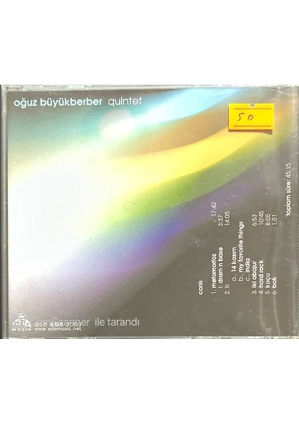 Oğuz Büyükberber – Quintet CD fiyatları