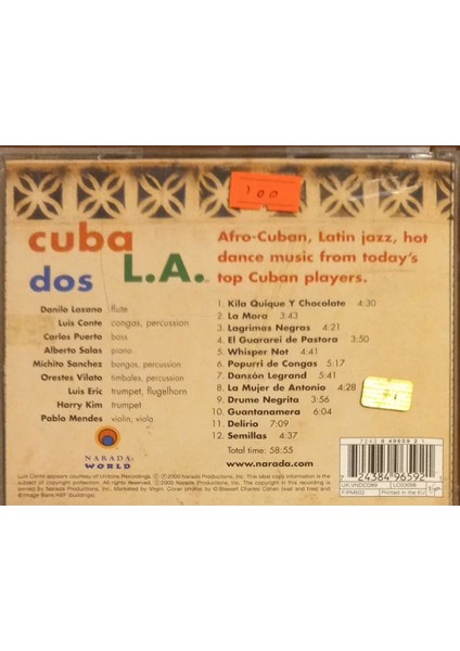 Dos Cuba L.a. CD fiyatları