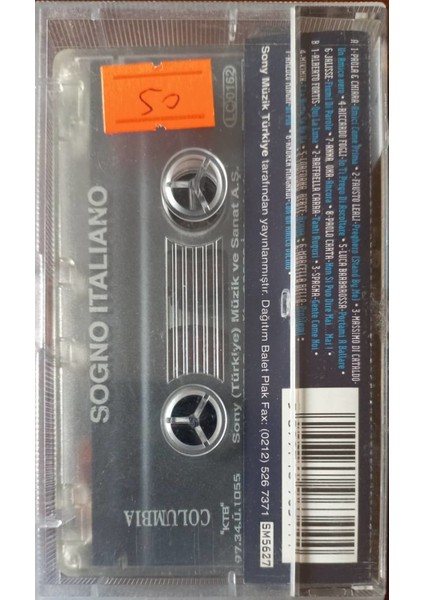 Sogno Italiano 16 Super Italian Hits Kaset