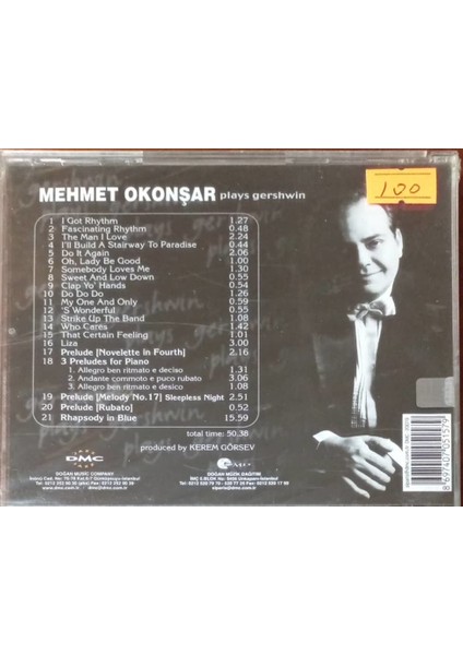Mehmet Okonşar- Plays Gershwin CD