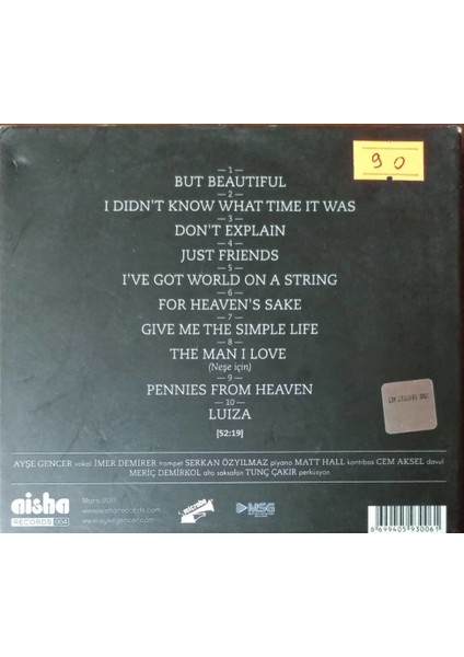 Ayşe Gencer - But Beautiful CD