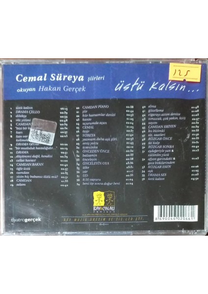 Cemal Süreya – Üstü Kalsın CD fiyatları