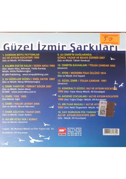 Güzel İzmir Şarkıları - Songs of Beautiful Izmir CD