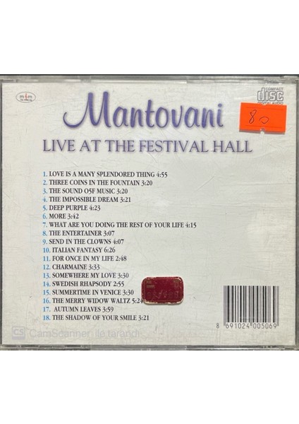 Mantovani Live at trhe Festival Hall CD