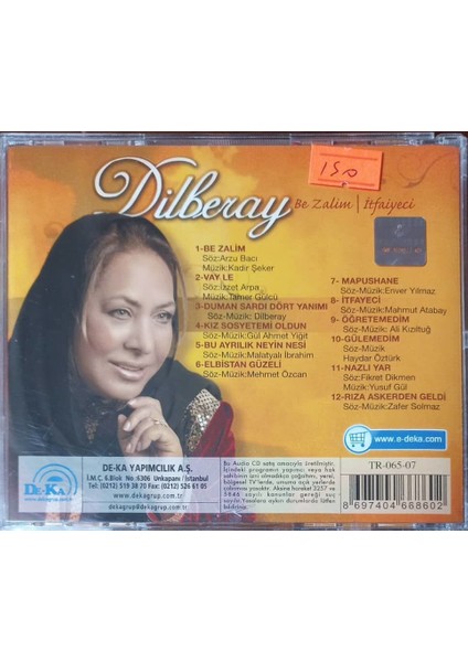 Dilberay - Be Zalim- İtfayeci CD