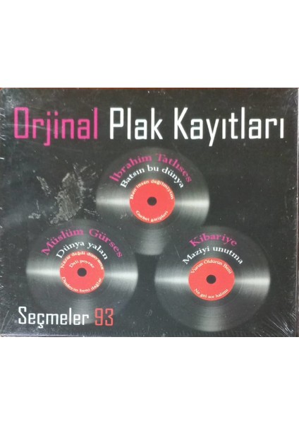 Orijinal Plak Kayıtları Seçmeler 93 CD