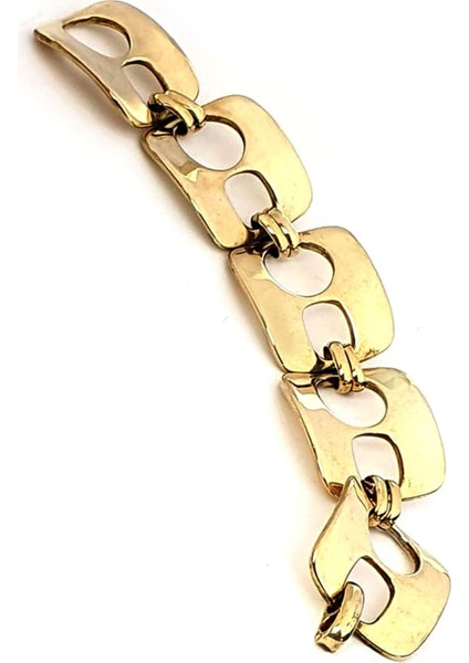 İtalyan tasarımı gümüş üzerine altın kaplama lüks bileklik fiyatları