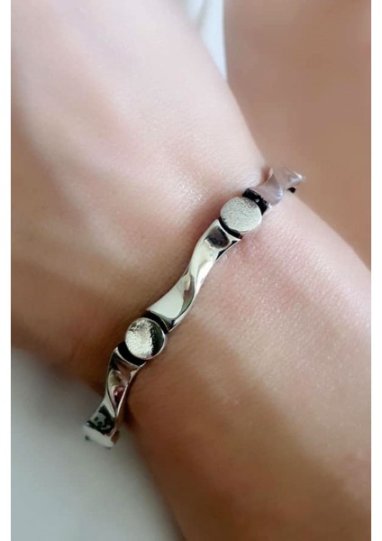 altın işçiliğinde 925 ayar gümüş bileklik