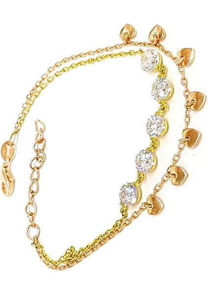 Italyan Tasarimi Cift Renkli Gumus Bileklik